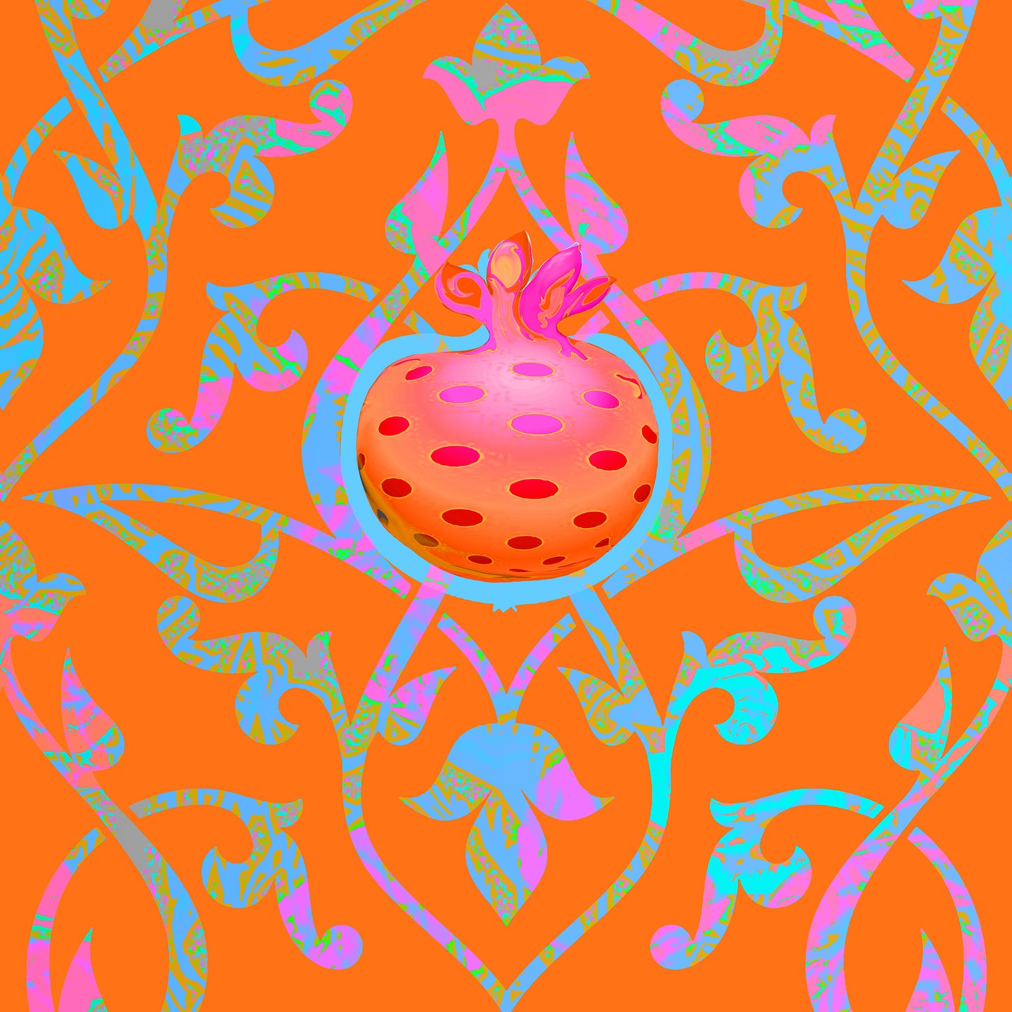 Pomegranates Forever - Sculptural Art Object