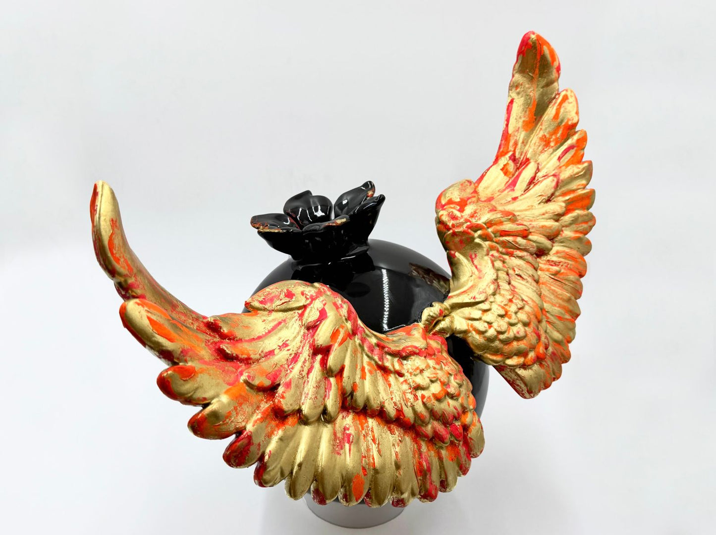 Divine Darling - 24k Gold-Plated Wings with Neon Accents