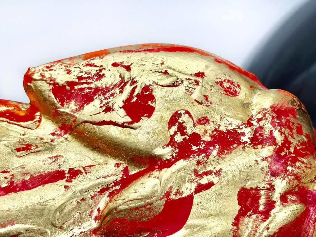 Divine Darling - 24k Gold-Plated Wings with Neon Accents