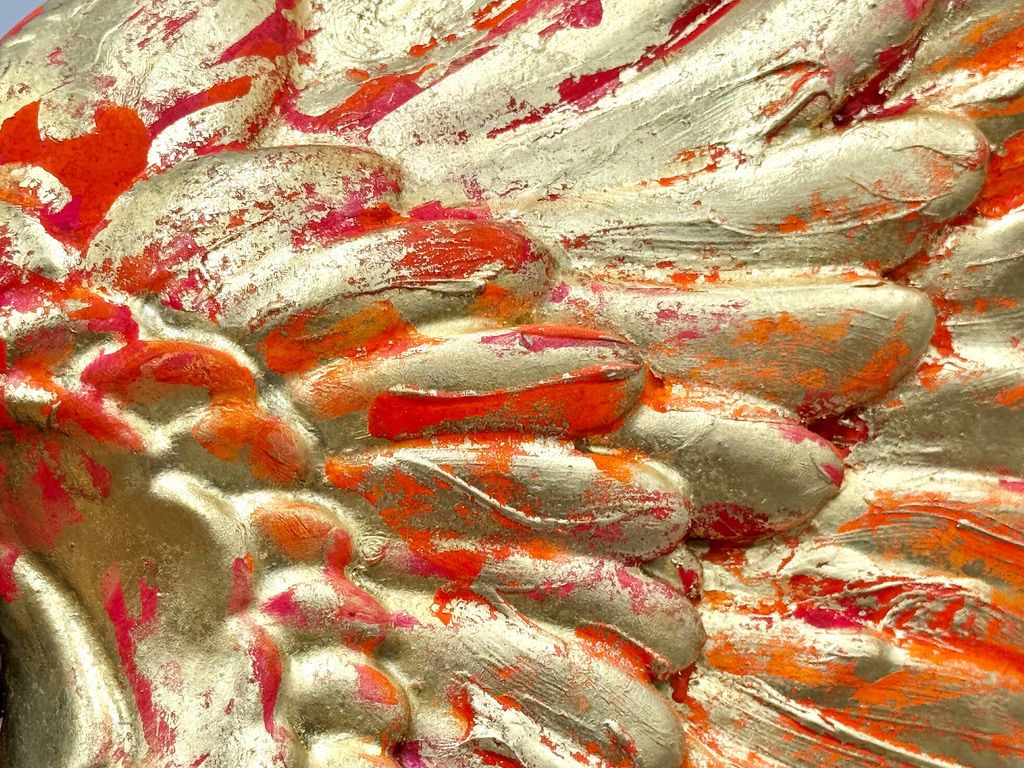 Divine Darling - 24k Gold-Plated Wings with Neon Accents