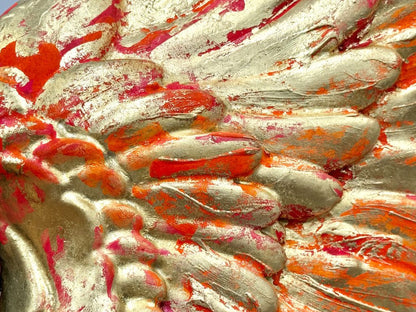 Divine Darling - 24k Gold-Plated Wings with Neon Accents