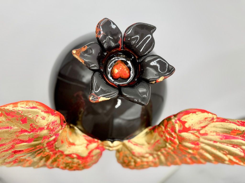 Divine Darling - 24k Gold-Plated Wings with Neon Accents