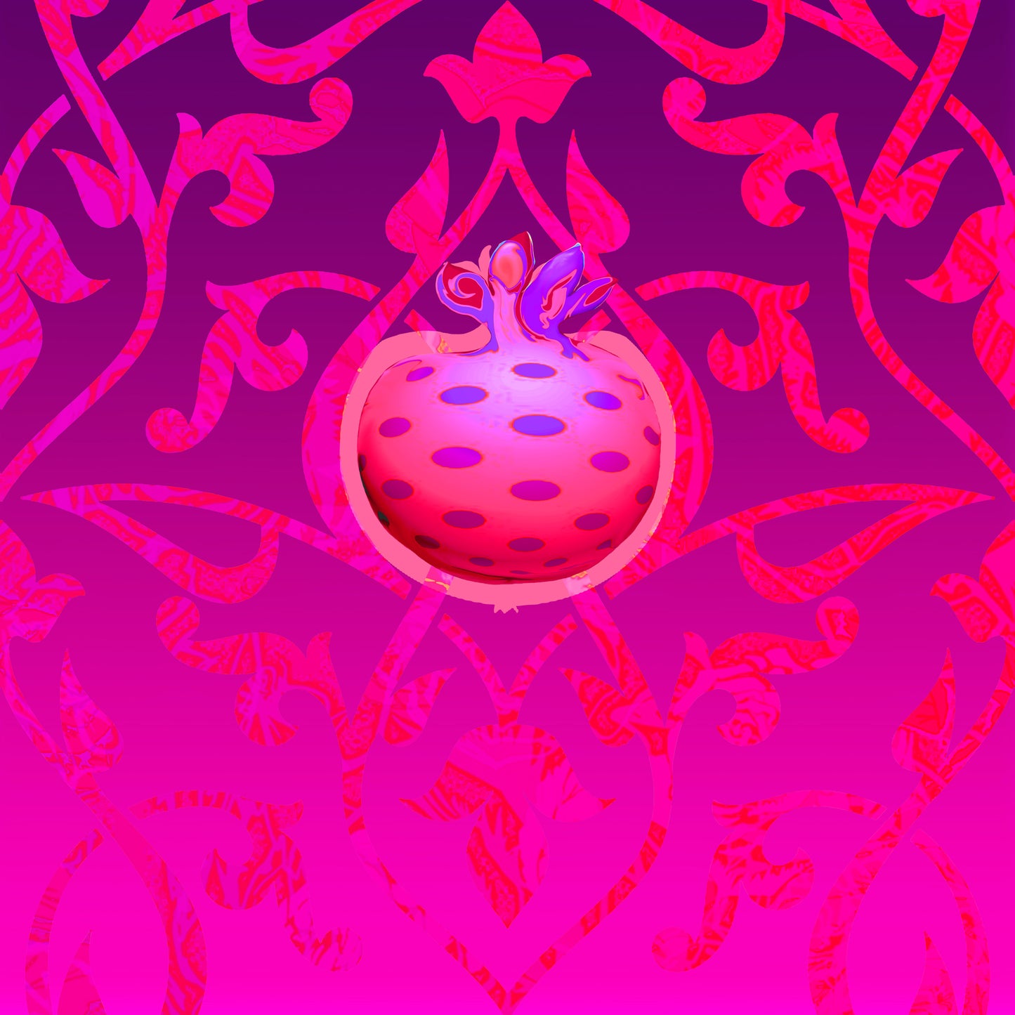 Pomegranates Forever 8 - Magenta Radiant